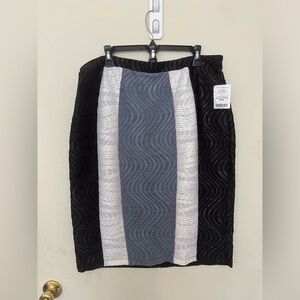 Elegant Black and Gray Women's Skirt